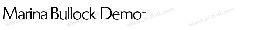 Marina Bullock Demo字体转换